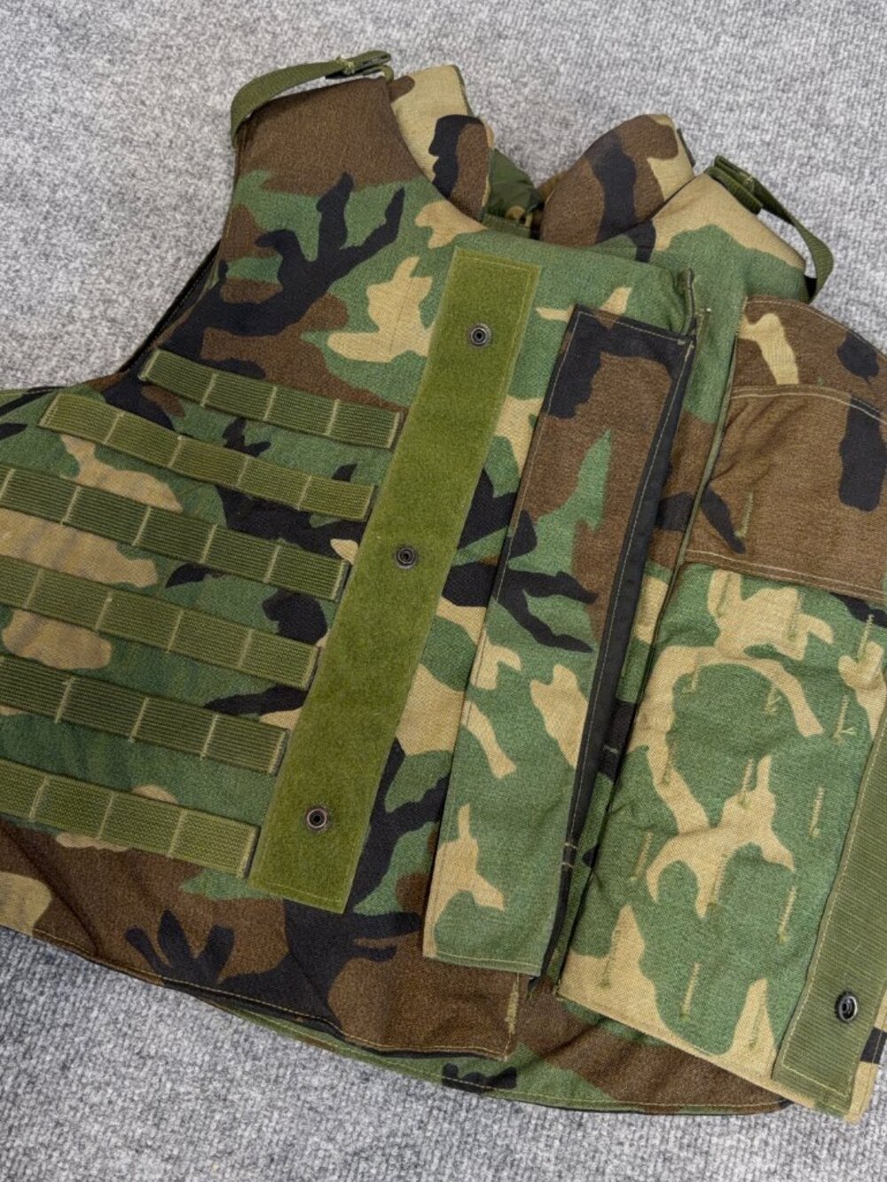 Point Blank Interceptor Base Vest Soft Inserts M81 Woodland Camo Medium Yoke - Picture 4 of 13